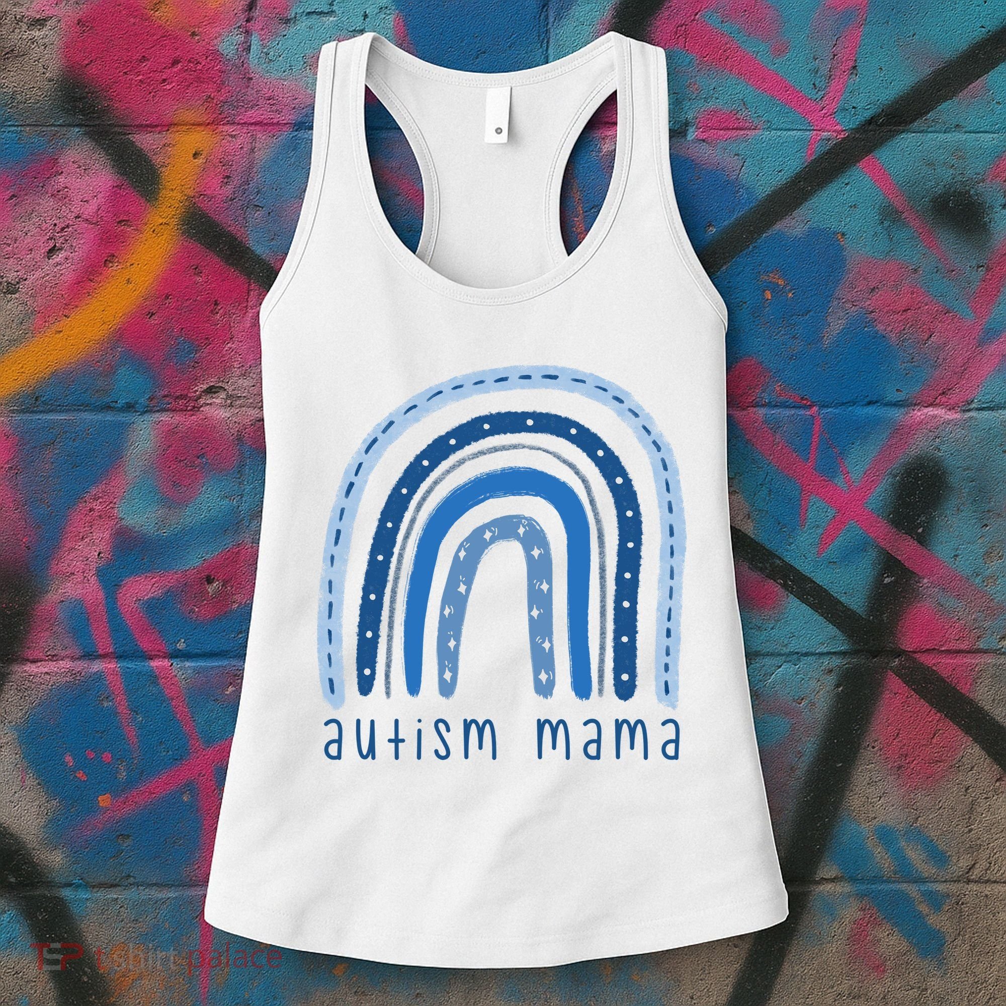 Autism Mama Rainbow Awareness Women's Tank Top