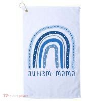 Autism Mama Rainbow Awareness Golf Towel thumb 0