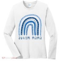 Autism Mama Rainbow Awareness Women's Long Sleeve Shirt thumb 0