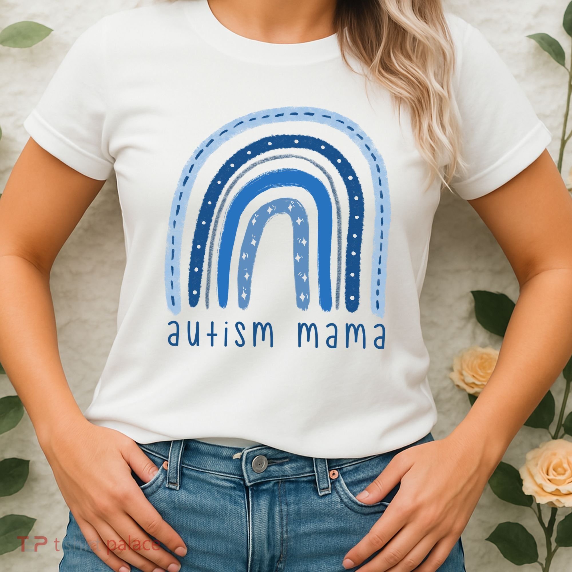 Autism Mama Rainbow Awareness Women's T-Shirt