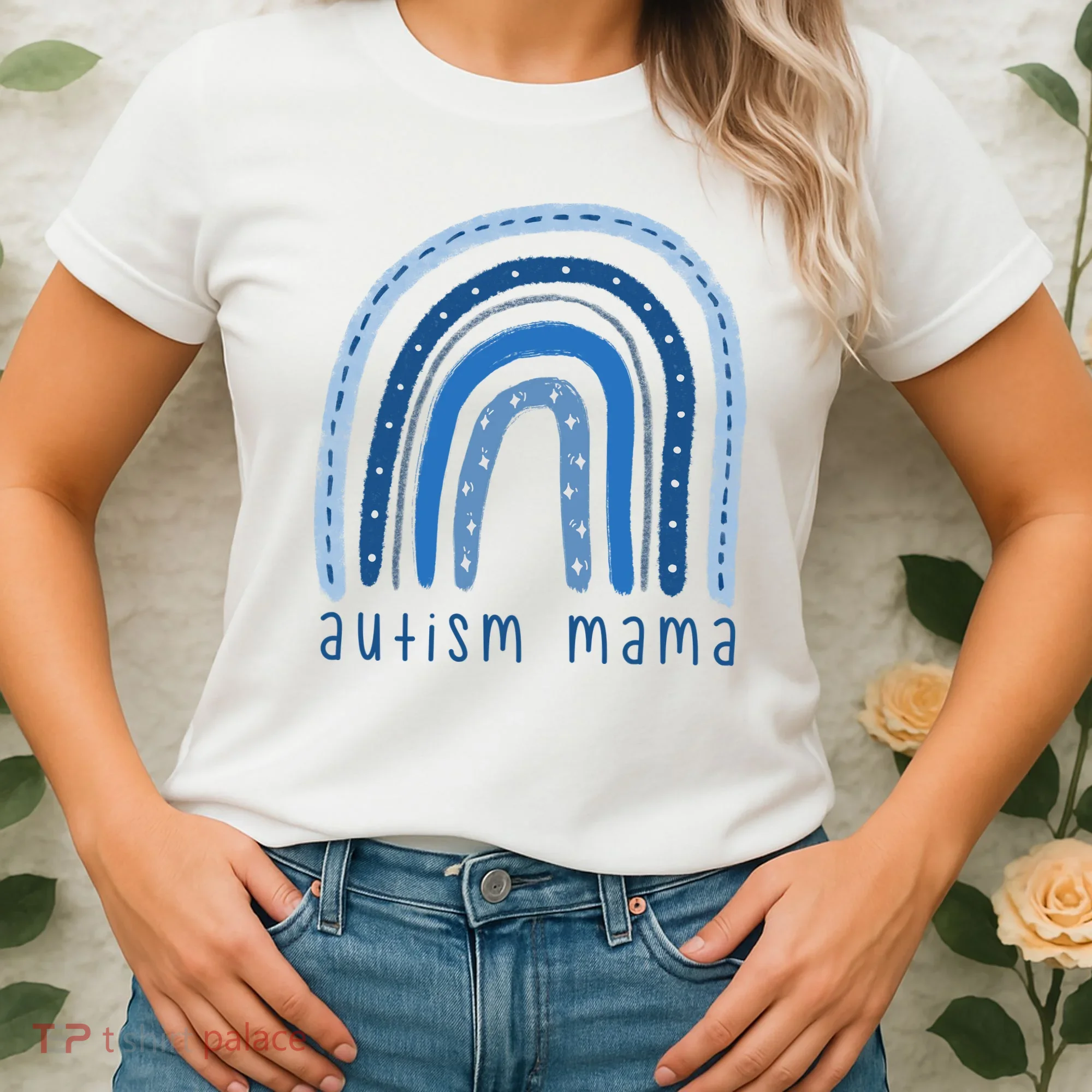 Autism Mama Rainbow Awareness Women's T-Shirt