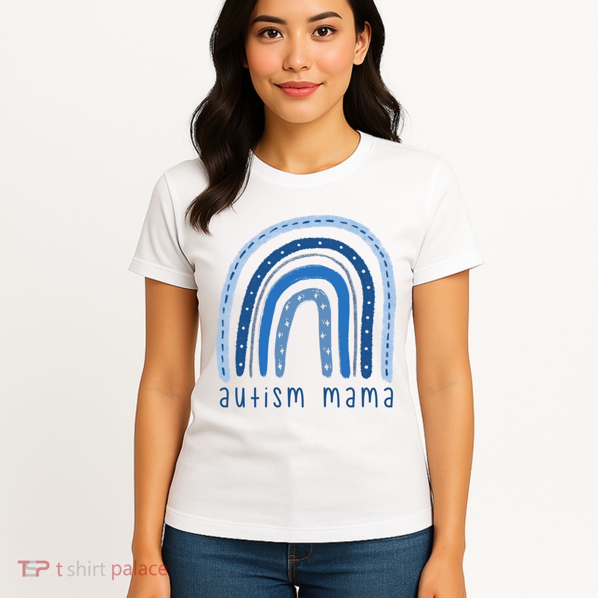 Autism Mama Rainbow Awareness Women's T-Shirt