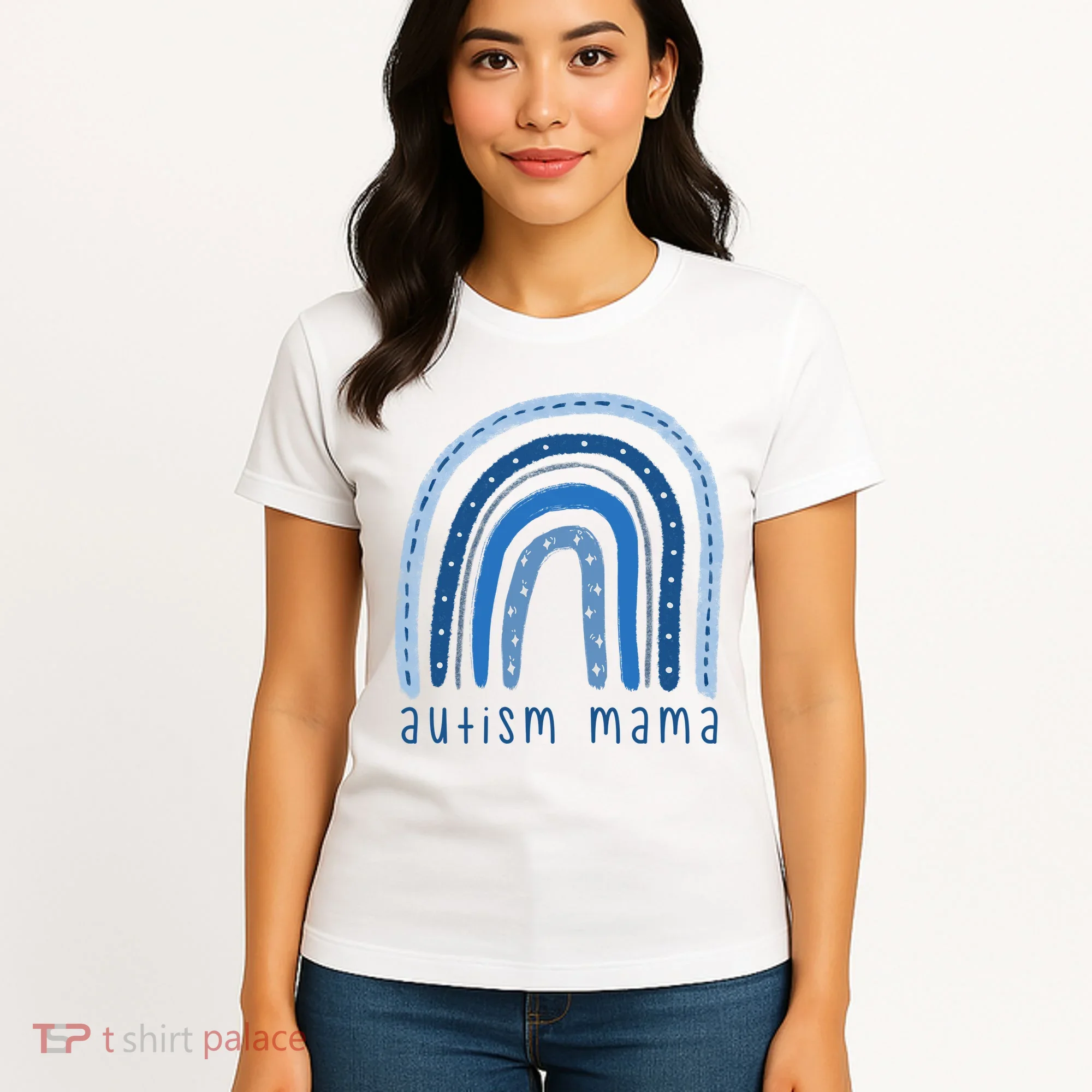 Autism Mama Rainbow Awareness Women's T-Shirt