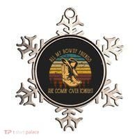 All My Rowdy Friends Are Comin' Over Tonight Retro Boots Hat Ornament thumb 0