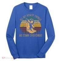 All My Rowdy Friends Are Comin' Over Tonight Retro Boots Hat Long Sleeve Shirt thumb 0