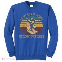 All My Rowdy Friends Are Comin' Over Tonight Retro Boots Hat Sweatshirt thumb 0