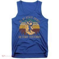 All My Rowdy Friends Are Comin' Over Tonight Retro Boots Hat Tank Top thumb 0