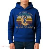 All My Rowdy Friends Are Comin' Over Tonight Retro Boots Hat Kids Hoodie thumb 4