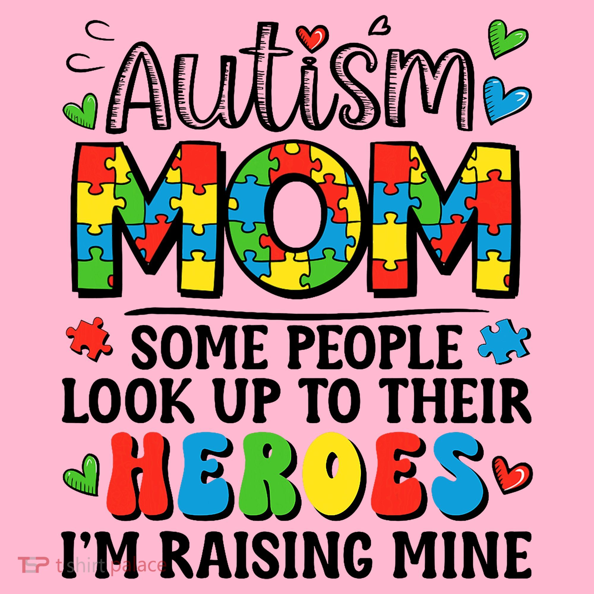 Autism Mom Raising Hero Groovy Autism Awareness   Coaster