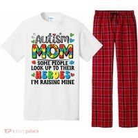 Autism Mom Raising Hero Groovy Autism Awareness   Pajama Set thumb 0