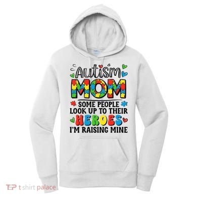 Autism Mom Raising Hero Groovy Autism Awareness   Women's Hoodie