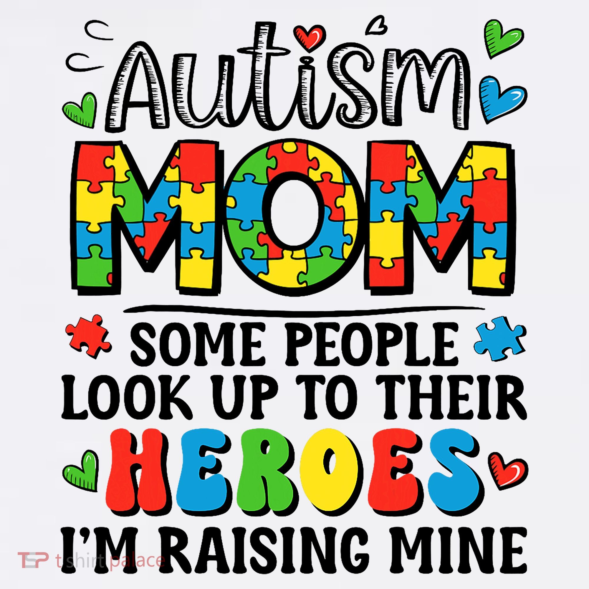 Autism Mom Raising Hero Groovy Autism Awareness   Women's Hoodie