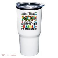 Autism Mom Raising Hero Groovy Autism Awareness   Tumbler thumb 0
