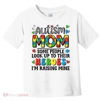 Autism Mom Raising Hero Groovy Autism Awareness   Toddler T-Shirt thumb 0