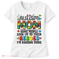 Autism Mom Raising Hero Groovy Autism Awareness   Women's T-Shirt thumb 0