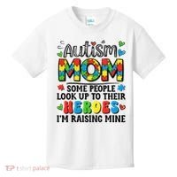 Autism Mom Raising Hero Groovy Autism Awareness   Kids T-Shirt thumb 0