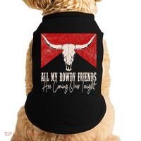 All My Rowdy Friends Are Coming Over Tonight West Mountains Doggie Tank thumb 0