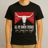 All My Rowdy Friends Are Coming Over Tonight West Mountains T-Shirt thumb 3
