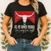 All My Rowdy Friends Are Coming Over Tonight West Mountains Women's T-Shirt thumb 2