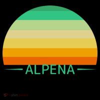 Alpena Michigan Retro Sunset Coffee Mug thumb 5