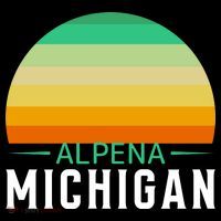Alpena Michigan Retro Sunset Women's Tank Top thumb 5