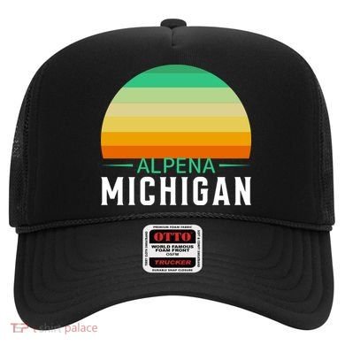 Alpena Michigan Retro Sunset Hat