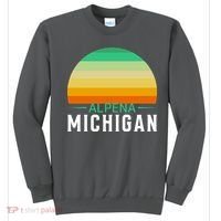 Alpena Michigan Retro Sunset Sweatshirt thumb 0