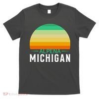 Alpena Michigan Retro Sunset T-Shirt thumb 0