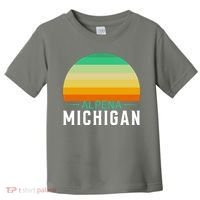 Alpena Michigan Retro Sunset Toddler T-Shirt thumb 0