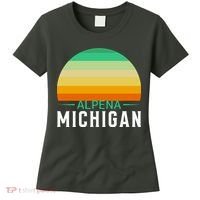 Alpena Michigan Retro Sunset Women's T-Shirt thumb 0