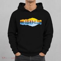 Alaska Mountain Reflections Denali Mountain Souvenir Hoodie thumb 0