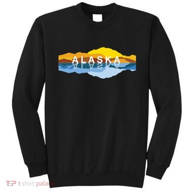 Alaska Mountain Reflections Denali Mountain Souvenir Sweatshirt