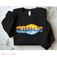 Alaska Mountain Reflections Denali Mountain Souvenir Sweatshirt thumb 2