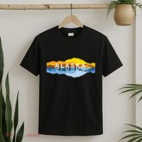 Alaska Mountain Reflections Denali Mountain Souvenir T-Shirt thumb 2