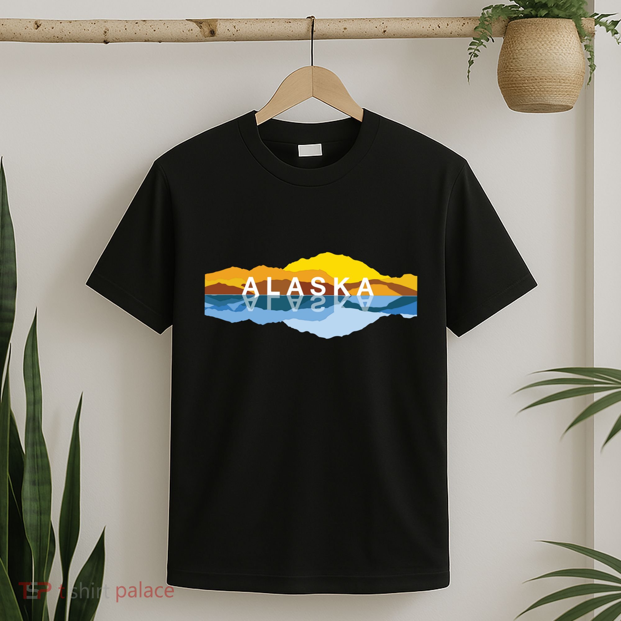 Alaska Mountain Reflections Denali Mountain Souvenir T-Shirt