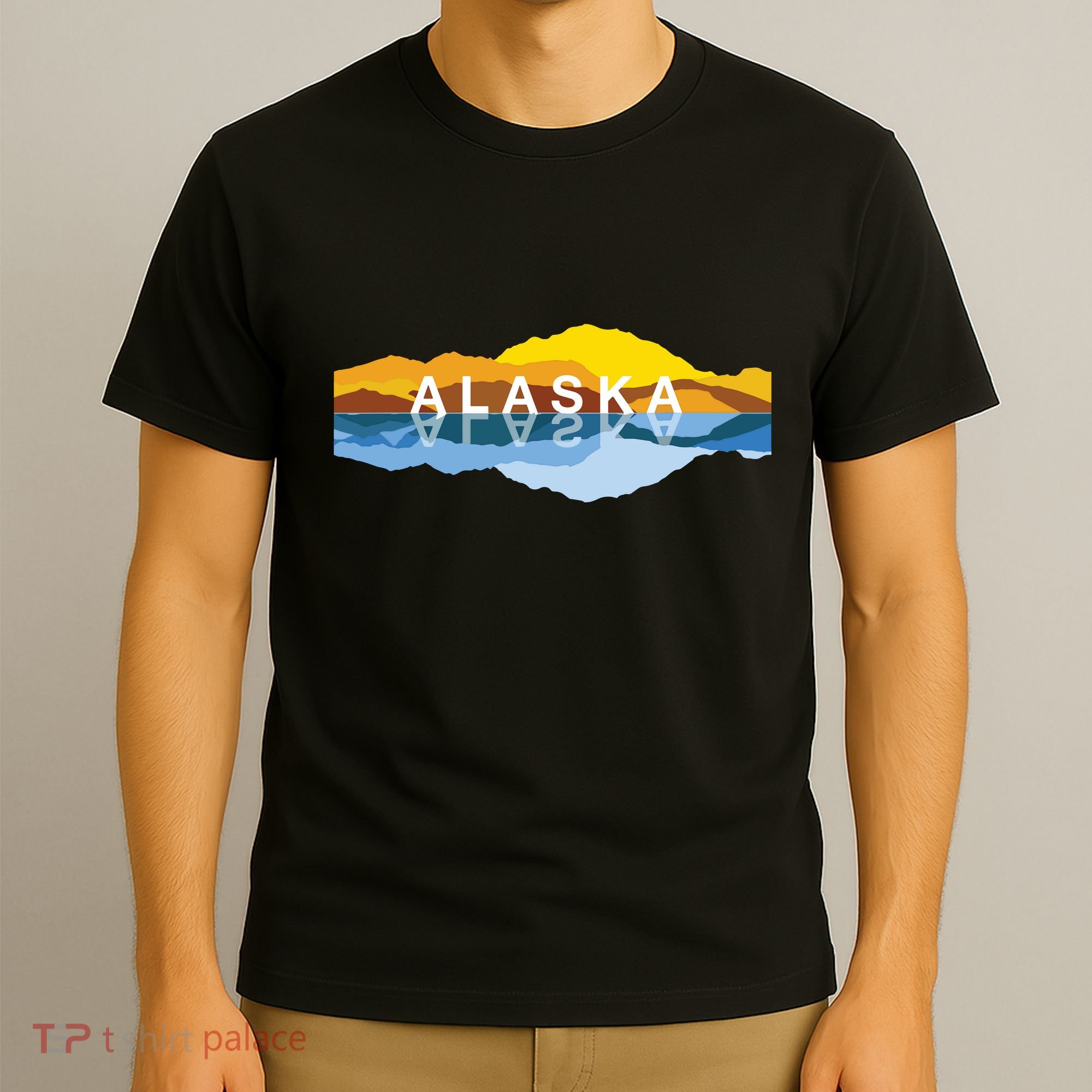 Alaska Mountain Reflections Denali Mountain Souvenir T-Shirt