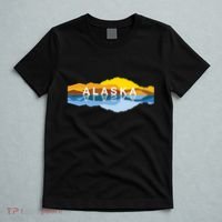 Alaska Mountain Reflections Denali Mountain Souvenir T-Shirt thumb 5