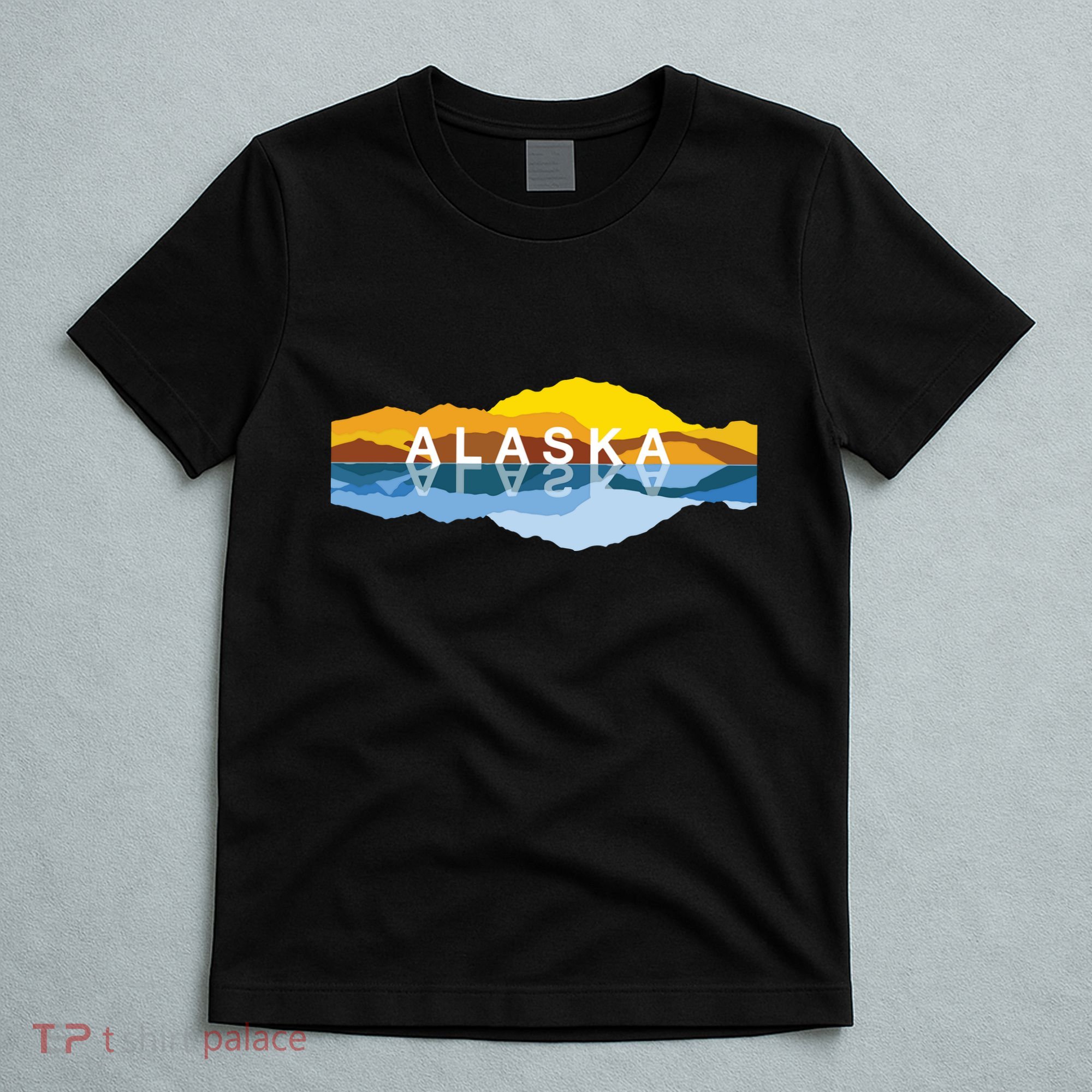 Alaska Mountain Reflections Denali Mountain Souvenir T-Shirt