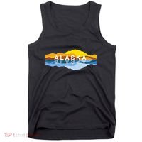 Alaska Mountain Reflections Denali Mountain Souvenir Tank Top thumb 0