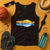 Alaska Mountain Reflections Denali Mountain Souvenir Tank Top thumb 4