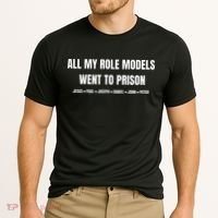 All My Role Models Went To Prison Jesus Paul Joseph Daniel Peter John Cooling Performance Crew T-Shirt thumb 2