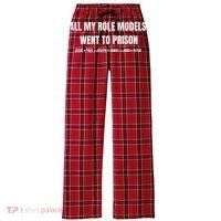 All My Role Models Went To Prison Jesus Paul Joseph Daniel Peter John Women's Flannel Plaid Pajama Pants thumb 0