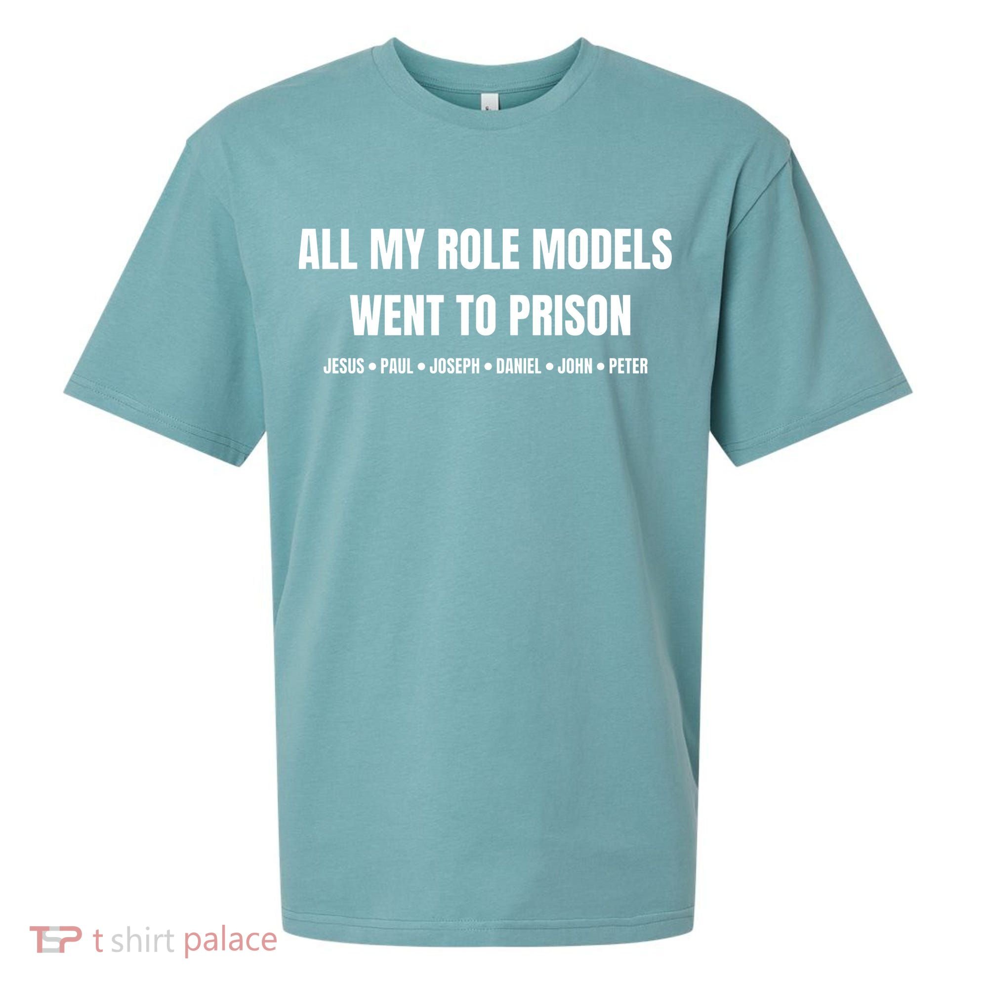 All My Role Models Went To Prison Jesus Paul Joseph Daniel Peter John Sueded Cloud Jersey T-Shirt