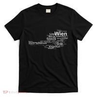 Austria Map Silhouette Cities Towns Travel Vacation Vienna T-Shirt thumb 0