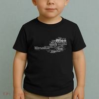 Austria Map Silhouette Cities Towns Travel Vacation Vienna Toddler T-Shirt thumb 2