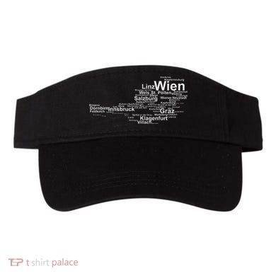 Austria Map Silhouette Cities Towns Travel Vacation Vienna Visor