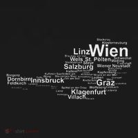 Austria Map Silhouette Cities Towns Travel Vacation Vienna Kids Sweatshirt thumb 2