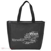 Austria Map Silhouette Cities Towns Travel Vacation Vienna Tote Bag thumb 0