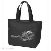 Austria Map Silhouette Cities Towns Travel Vacation Vienna Tote Bag thumb 3