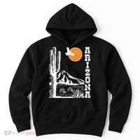 Arizona Mountain Sedona Desert Sun And Cactus Hoodie thumb 0